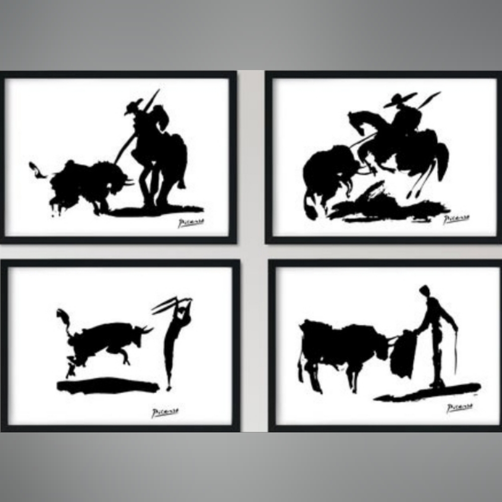 Vintage Mexican sterling silver Picasso bullfight storytelling bracelet EUC! - Picture 13 of 13